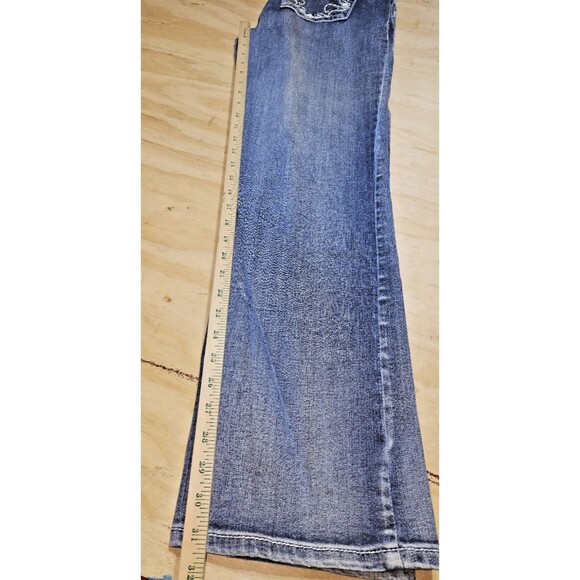 Shyanne Jeans Womens 32 short ANNWE Mid Rise Bootcut Blue Denim Stretch - Picture 12 of 16